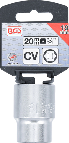 Tubulara hexagonala 19 mm, actionare 3/4” BGS 3419 [3]
