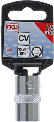 Cheie tubulara hexagonala 15 mm, actionare 1/2” BGS 2915 [3]