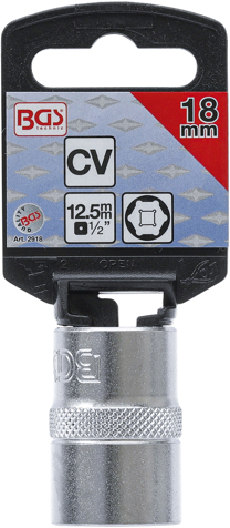 Tubulara hexagonala 18 mm, actionare 1/2” BGS 2918 [3]