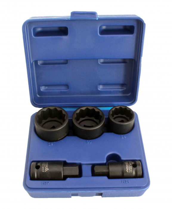A-HN512 Tubulare de impact 12 puncte, actionare 1/2", 5 piese [1]