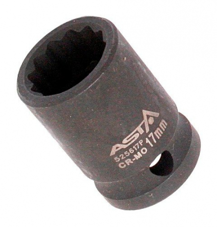 Chei/Tubulare/Biti - 525617P Tubulara impact 17 mm, 12 puncte, actionare 1/2"