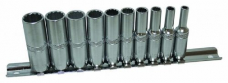 Tubulare - 542SET10-12 Set tubulare 12 colturi 4 - 13 mm, actionare 1/4”, 10 piese