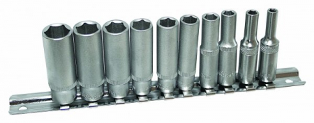 Tubulare - 542SET10-6 Set tubulare lunga 4 - 13 mm, actionare 1/4”, 10 piese