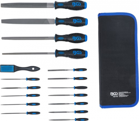 Set pile de atelier si pile aciculare 17 piese, BGS 72119 [3]