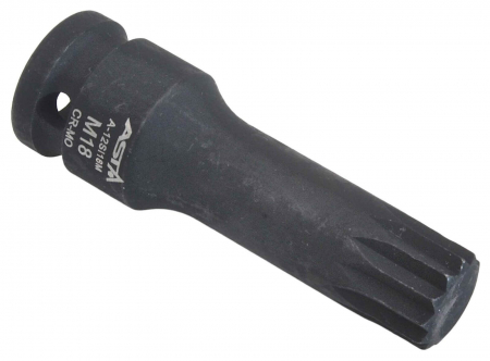 A-12SI18M Bit M18 de impact in tubulara cu prindere de 1/2", lungime 78 mm [1]
