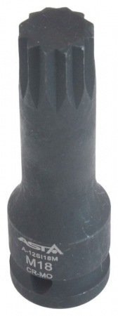 Chei/Tubulare/Biti - A-12SI18M Bit M18 de impact in tubulara cu prindere de 1/2", lungime 78 mm