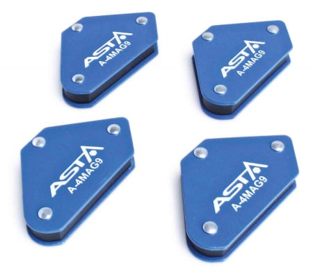 Dispozitive magnetice, oglinzi, lampi - A-4MAG9 Set magneti fixare sudura in unghi, 4 piese