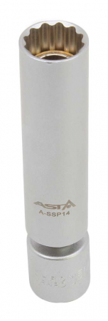 Chei/Tubulare/Biti - A-SSP14 Cheie tubulara pentru bujii 14 mm, actionare 3/8", 12 laturi
