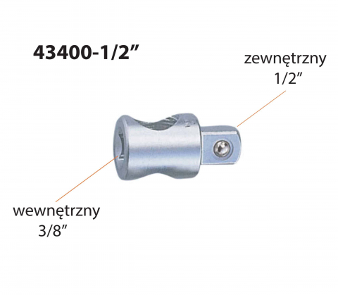 43400-1/2 - Adaptor de la 3/8" la 1/2" [1]