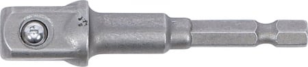 Adaptor pentru tubulare 12,5 mm (1/2") pentru autofiletante, masini de gaurit, antrenare hexagon exterior 6,3 mm (1/4"), BGS 9685-3 [2]