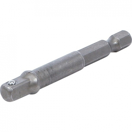 Scule de mana - Adaptor pentru tubulare 6,3 mm (1/4") pentru autofiletante, masini de gaurit, antrenare hexagon exterior 6,3 mm (1/4"), BGS 9685-1