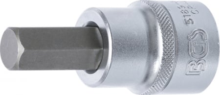 Chei/Tubulare/Biti - Bit imbus H17 in tubulara cu prindere de 3/4”, lungime 85 mm, BGS 5189-H17