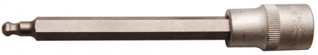Biti - Bit imbus 5 mm cu cap sferic in tubulara cu prindere de 1/2", lungime 140 mm, BGS 4258-5