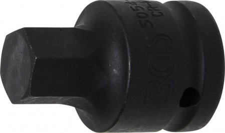 Biti - Bit imbus H19 mm de impact in tubulara cu prindere de 3/4", lungime 55 mm, BGS 5054-19