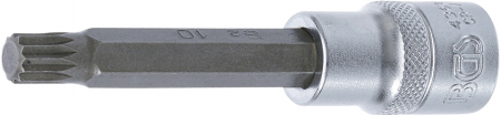 Chei/Tubulare/Biti - Bit spline  M10 in tubulara cu prindere de 1/2", lungime 100 mm, BGS 4362