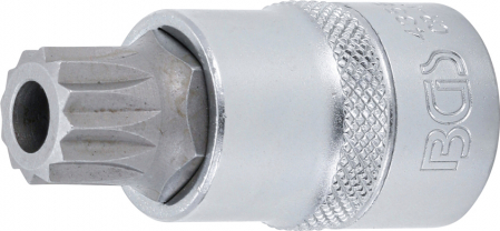 Chei/Tubulare/Biti - Bit spline (XZN) M16 cu gaura in tubulara cu prindere de 1/2", lungime 58 mm, BGS 4356