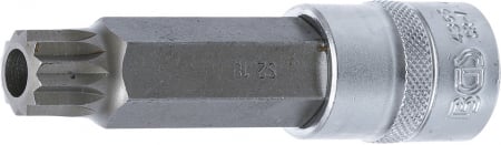 Chei/Tubulare/Biti - Bit Spline (XZN) M18 cu gaura, in tubulara cu prindere de 1/2", lungime 100 mm, BGS 4365