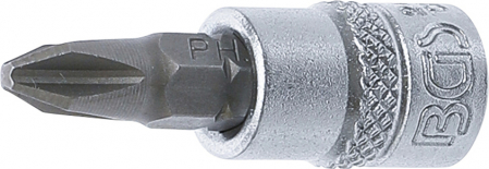 Biti - Bit PH2 in tubulara cu prindere de 1/4", lungime 38 mm, BGS 2488