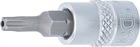 Biti - Bit torx plus TS20 cu gaura in tubulara cu prindere de 1/4", lungime 38 mm,  BGS 5184-TS20