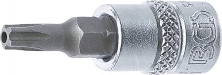 Biti - Bit torx plus TS25 cu gaura in tubulara cu prindere de 1/4", lungime 38 mm, BGS 5184-TS25