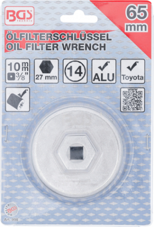 Cheie filtru ulei 65 mm, 14 puncte pentru Toyota BGS 998 [3]