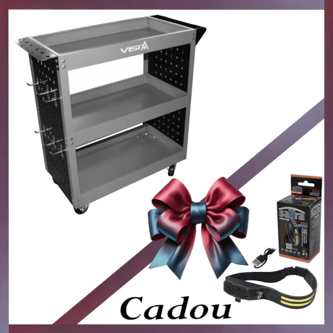 Scule Speciale pentru atelier - V-H3TC Carucior mobil pentru sculecu cadou Lampa led cu senzor de miscare (S-HL2CM)