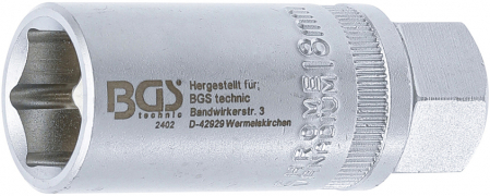 Tubulare - Cheie pentru bujii, 18 mm, antrenare 1/2” BGS 2402