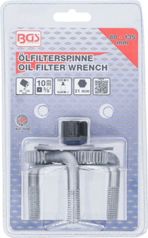 Cheie reglabila cu 3 brate pentru filtre de ulei, deschidere 80-135 mm BGS 1030 [3]