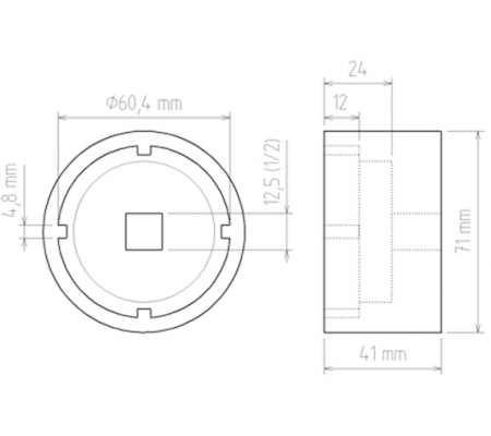 Cheie tubulara pentru piulite canelate pentru Ford Transit BGS 5423 [1]