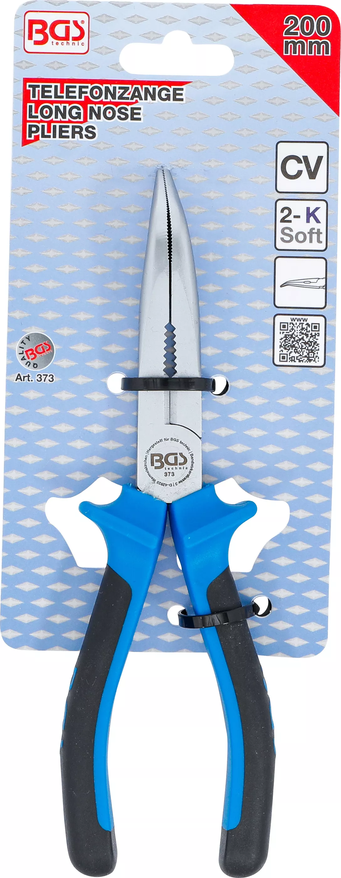 Cleste spitz cu varf indoit, 200 mm BGS 373 [3]