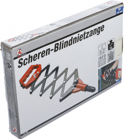 Cleste tip foarfeca pentru pop-nituri 3,2 - 6,4 mm, 300 - 730 mm BGS 398 [6]
