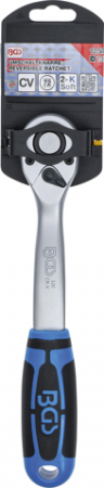 Clichet reversibil cu maner ergonomic actionare 1/2''(12.5mm), 72 dinti BGS 320 [5]
