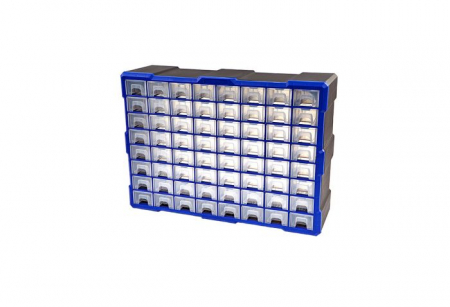Scule Speciale pentru atelier - GB0595 Cutie organizatoare plastic 52x16x37, 64 sertare