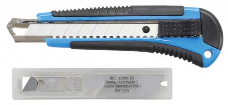 Instrumente de Taiat, Lipit - Cutter cu lama 18 mm si set lame de rezerva BGS 7955