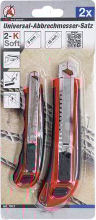 Cutter universal, latime lama 9 / 18 mm, 4 piese BGS 7953 [1]