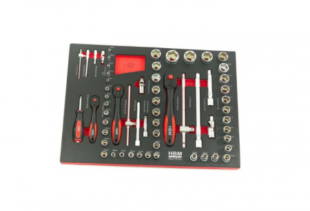 GB5189 Dulap scule echipat, 7 sertare, 154 piese [4]