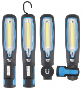 Dispozitive magnetice, oglinzi, lampi - Lampă de atelier COB-LED cu magnet şi cârlig BGS85323