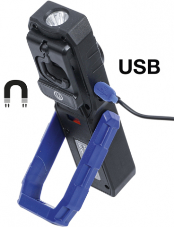 Lampa de atelier COB-LED cu magnet si carlig BGS 70051 [3]