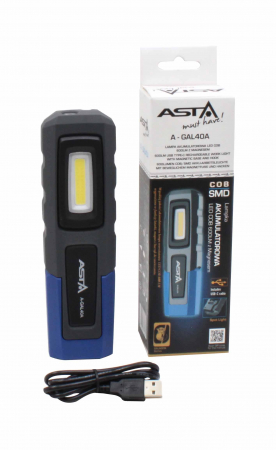 Dispozitive magnetice, oglinzi, lampi - A-GAL40A  Lampa cu acumulator 600 lm