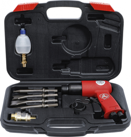 Scule pneumatice - Dalta pneumatica pentru debitat/taiat metale, 8 piese BGS 3213