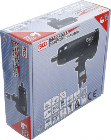 Pistol de impact, actionare 3/4", sarcina maxima 700 Nm BGS 3225 [4]