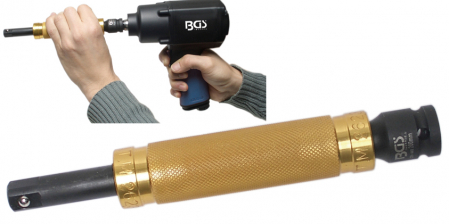 Clichete, Extensii, Adaptoare, Accesorii - Prelungitor de impact cu maner cu rulmenti, actionare 1/2", 200 mm BGS 191