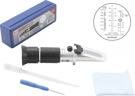 Scule de mana - Refractometru pentru verificat densitate acid baterie BGS 1824