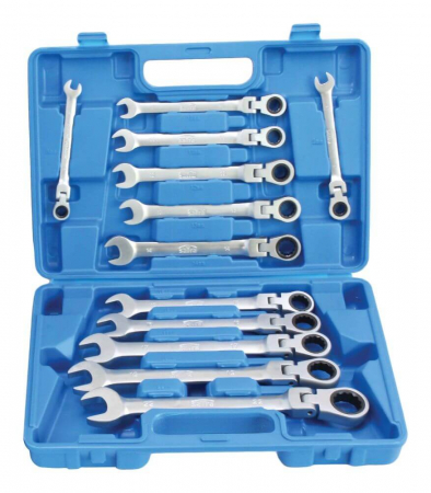 Truse si seturi - S-12FGW72 Trusa chei combinate cu clichet 8-22 mm