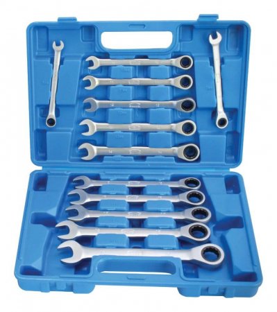 Truse si seturi - S-12GW72 Set chei combinate cu clichet 8-19 mm 12 piese