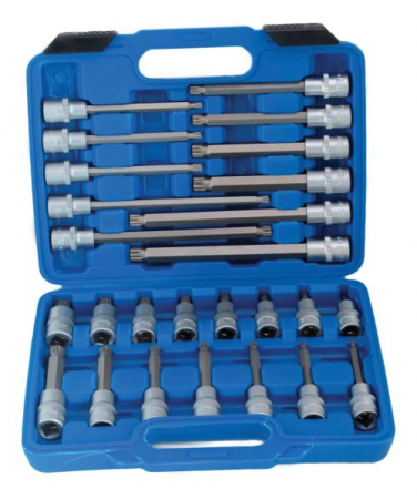 Truse si seturi - S-SS2612 Trusa chei biti XZN spline, actionare 1/2", 26 piese