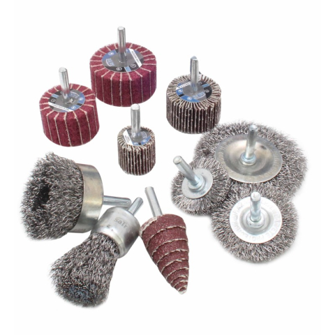 S-BG10FW - Set 10 buc perii si discuri abrazive [1]