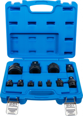 Set adaptoare de impact si articulatii cardanice de impact, actionare 1/4” - 1”, 11 piese BGS 25140