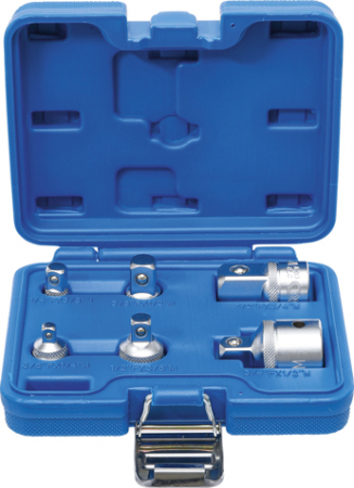 Scule de mana - Set adaptoare pentru tubulare cu antrenare 1/4" - 3/8" - 1/2" - 3/4", 6 piese BGS 199