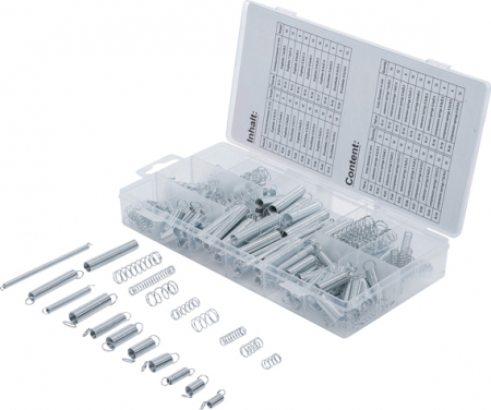 Consumabile - Set arcuri de comprimare, tractiune, 200 piese BGS 8047